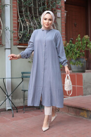 Modest Smoke Color Top 70551FU - 1