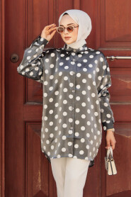 Modest Smoke Color Tunic 21402FU - 1