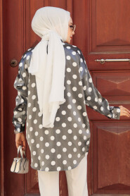 Modest Smoke Color Tunic 21402FU - 4