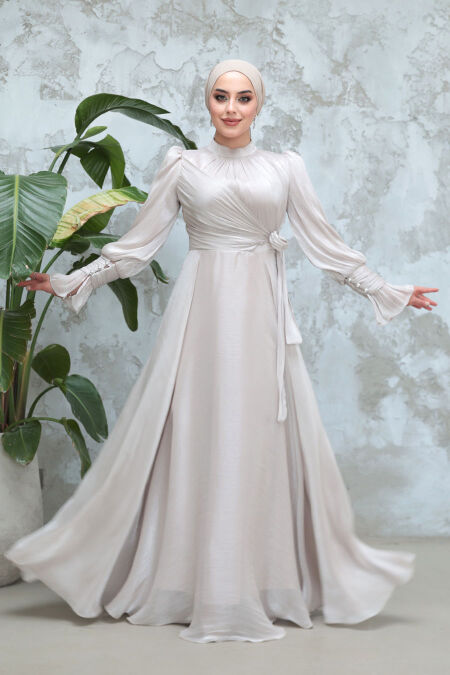 Modest Stone Evening Dress 48051TAS - NEVA STYLE