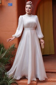 Modest Stone Evening Dress 51072TAS - 2