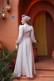 Modest Stone Evening Dress 51072TAS - 6