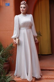 Modest Stone Evening Dress 51072TAS - 3