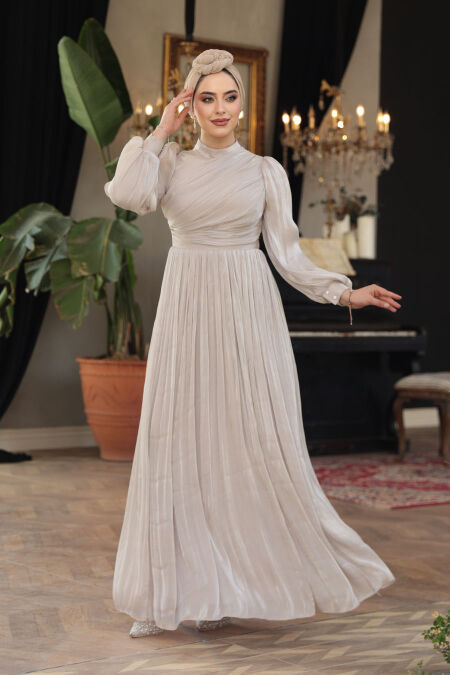 Modest Stone Evening Gown 44081TAS - NEVA STYLE