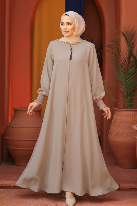 Modest Stone Plus Size Abaya 26302TAS - NEVA STYLE