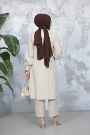 Modest Stone Plus Size Dual Suit 51991TAS - 4
