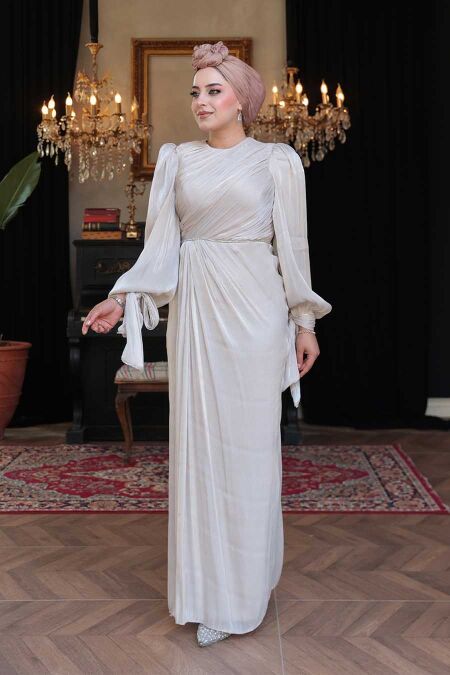 Modest Stone Plus Size Evening Dress 50193TAS - NEVA STYLE