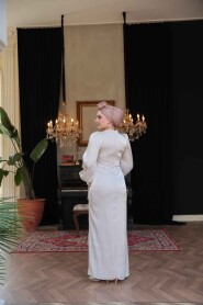 Modest Stone Plus Size Evening Dress 50193TAS - 4