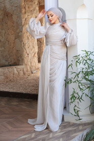 Modest Stone Prom Dress 48491TAS - 2