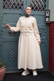 Modest Stone Skirt Dual Suit 12261TAS - 3