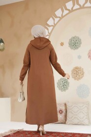 Modest Sunuff Colored Coat 72231TB - 3