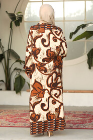 Modest Sunuff Colored Maxi Dress 23171TB - 4