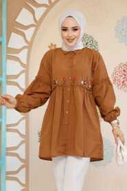 Modest Sunuff Colored Top 40603TB - 2