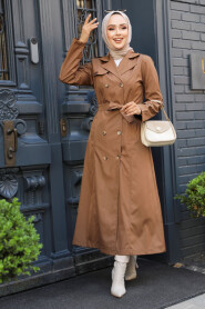 Modest Sunuff Colored Trench Coat 61500TB - 2