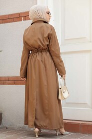 Modest Sunuff Colored Trench Coat 684TB - 4