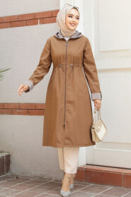 Modest Sunuff Colored Trench Coat 685TB 