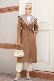 Modest Sunuff Colored Trench Coat 689TB 