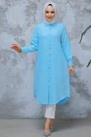Modest Turquoise Top 10784TR - 2