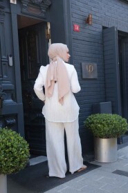 Modest White Dual Suit 32336B - 4
