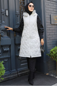 Modest White İnflatable Vest 80151B - 3