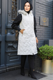 Modest White İnflatable Vest 80151B - 2