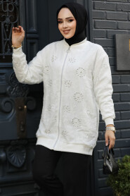 Modest White Jacket 20003B - 2