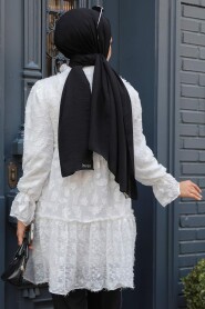 Modest White Tunic 13921B - 3