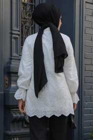 Modest White Tunic 13991B - 3