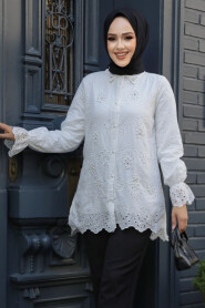 Modest White Tunic 13991B - 2