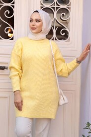 Modest Yellow Knitwear Tunic 7852SR - 1