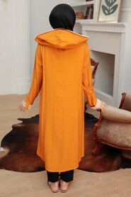 Mustard Hijab Coat 4104HR - 3