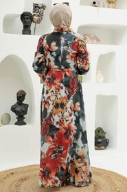 Mustard Hijab Dress 27925HR - 2