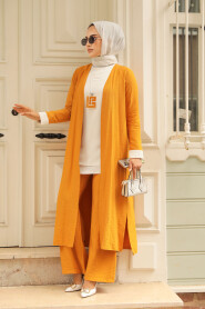 Mustard Hijab Triple Suit 5223HR - 3