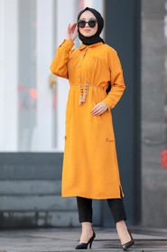 Mustard Hijab Tunic 10078HR - 3