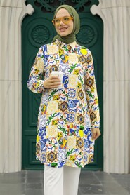 Mustard Hijab Tunic 11598HR - 1