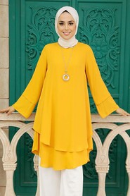 Mustard Hijab Tunic 2443HR - 1