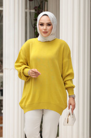 Mustard Modest Knit Sweater Tunic 17201HR - 2