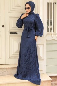 Navy Blue Elegant Evening Gown 23272L - 1