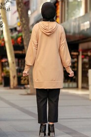 Biscuit Hijab Coat 32450BS - 6