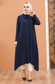 Navy Blue Hijab Tunic 540L - 1