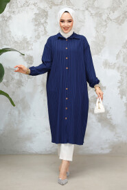 Navy Blue Modest Top 45071L - 2