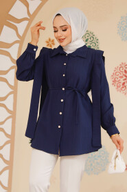 Navy Blue Modest Tunic 10131L - 1