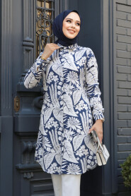 Navy Blue Modest Tunic 11700L - 2