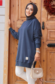 Navy Blue Modest Tunic 30644L - 1