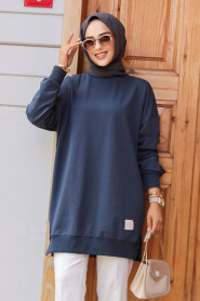 Navy Blue Modest Tunic 30644L - 2