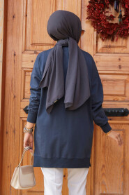 Navy Blue Modest Tunic 30644L - 3