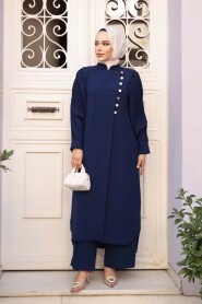 Navy Modest Two-Piece Set 7655L - 2