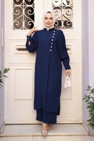 Navy Modest Two-Piece Set 7655L - 3