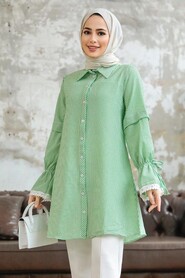  Almond Green High Quality Shirt 11251CY - 1
