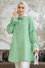  Almond Green High Quality Shirt 11251CY - 3